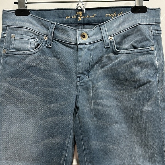 7 For All Mankind Crop Dojo Jeans Size 28 - Picture 4 of 13